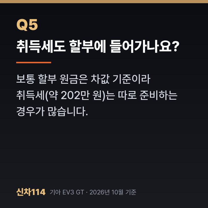 취득세도 할부에 들어가나요?