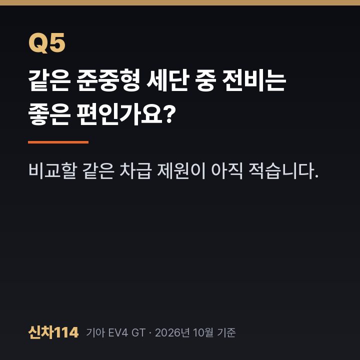 같은 준중형 세단 중 전비는 좋은 편인가요?