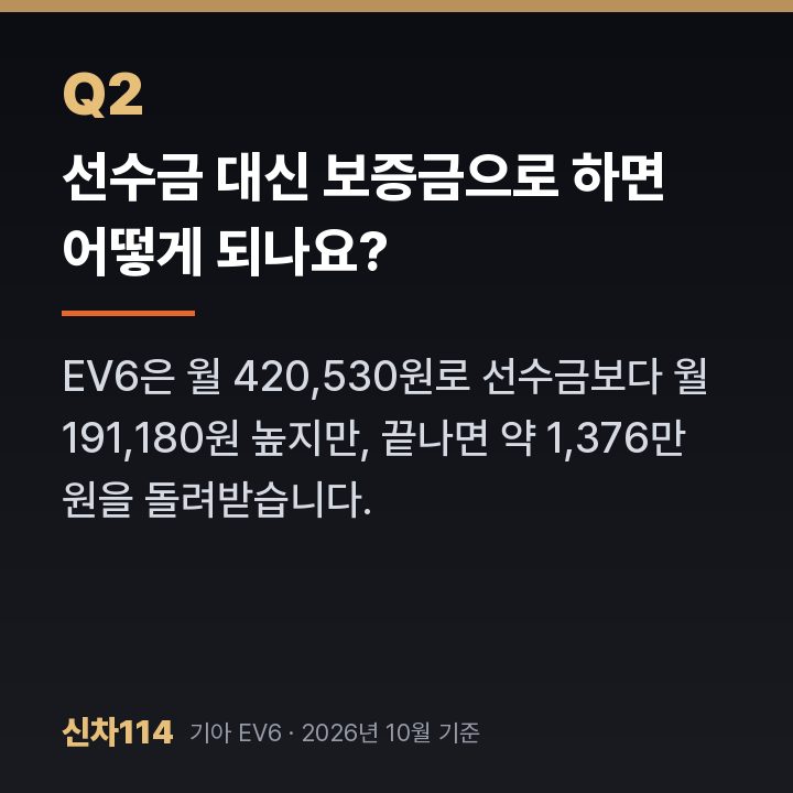 선수금 대신 보증금으로 하면 어떻게 되나요?