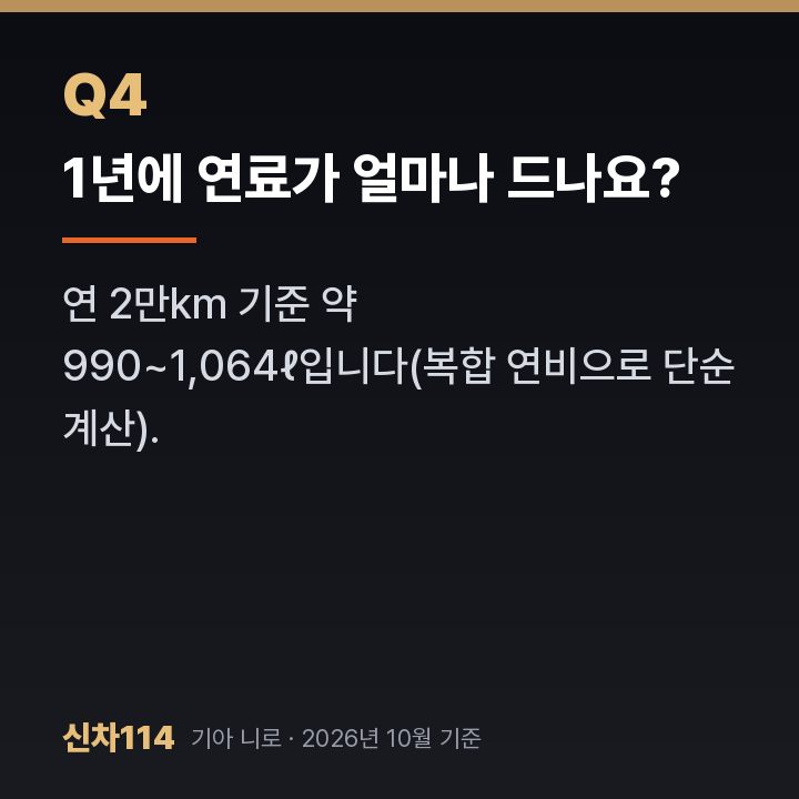 1년에 연료가 얼마나 드나요?