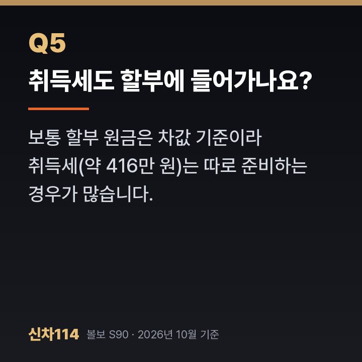 취득세도 할부에 들어가나요?