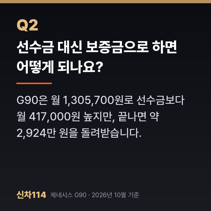 선수금 대신 보증금으로 하면 어떻게 되나요?