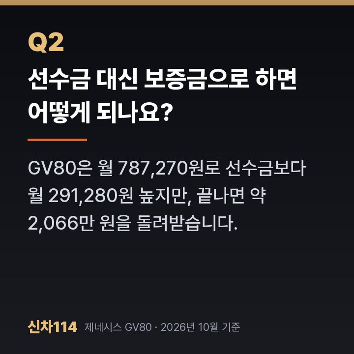 선수금 대신 보증금으로 하면 어떻게 되나요?