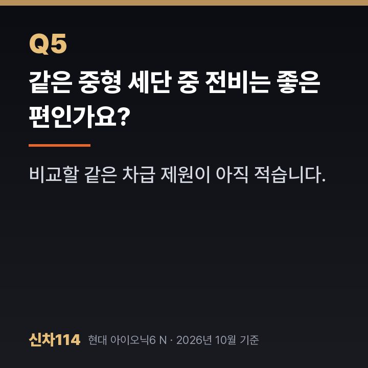 같은 중형 세단 중 전비는 좋은 편인가요?